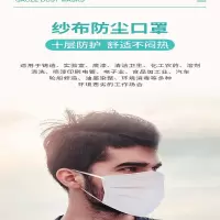 递乐(DiLe) 脱脂纱布口罩 dingyi 独立包装 10层纱布 50只/袋