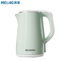 美菱(MeiLing)电水壶热水壶304不锈钢家用双层防烫1.8L烧水壶安全自动断电一键长效保温