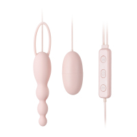 [遥控充电款]阴肛双插 赠:情趣大礼包 +后庭缓痛润滑油·