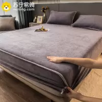 卡洛儿杜香牛奶绒床笠单件珊瑚绒床罩2022新款加绒床垫保护罩防尘罩冬款