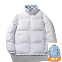 羽绒服男2022新款时尚潮牌冬季新款双面穿外套大码加厚保暖外套