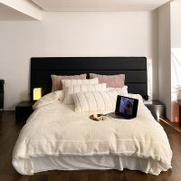 简约剪绒苏力长毛德芙绒保暖床上用品四件套