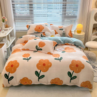 ins风格牛奶绒被套