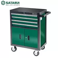 世达移动工具车 95125 汽修4抽屉2门工具车 27英寸