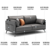 思進(SIJIN) 办公室沙发商务洽谈接待休闲居家沙发 1.6米 两人位沙发