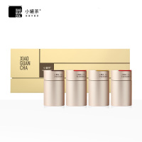 小罐茶 商务系列大红袍普洱茶金骏眉肉干茶4罐拼装 180g