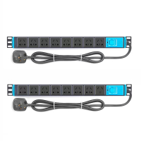 公牛(bull) 铝合金机柜排插PDU专用电源 10A 8位 GN-E1080 1.8米 (起订量2)