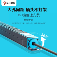 公牛PDU机柜插座E-1080W 8插位 10A 不带线 维保1年(起订量2)