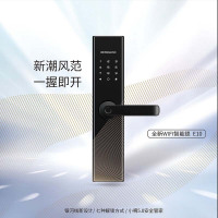 HER I TEK 德施曼 E10指纹锁智能锁 电子密码锁 防盗门锁 高端黑