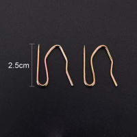 窗帘挂钩辅料配件金色小S钩(50个)