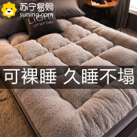加厚春秋羊羔绒床褥双面印花学生宿舍防滑榻榻米垫子可折叠被地铺垫