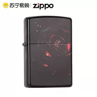 [苏宁自营]打火机之宝正品黑冰玫瑰zippo美国原装进口防风火机自用送礼