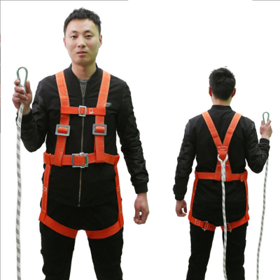 锦鼎 全身五点式安全带单绳双背安全绳高空防坠落保险带(2米单绳O型钩)