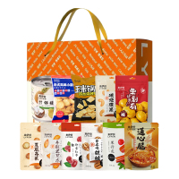 来伊份2023乐享礼盒1371g坚果零食多口味礼盒夏威夷果巴旦木锅巴果丹皮罐头多口味休闲零食坚果年货礼品礼盒
