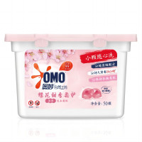 奥妙(omo) 自然工坊洗衣凝珠50颗 樱花甜香柔护