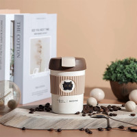 思嘉思达 大英联名咖啡杯(安德森猫)棕白 350mL 单个价