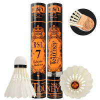 schoolchild 亚狮龙(RSL)训练比赛用球 稳定耐打 羽毛球 12支装