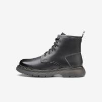 他她(Tata)马丁靴男牛皮革英伦潮流百搭加绒保暖户外休闲皮鞋男士机车靴短靴VUR02DD1