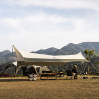 牧高笛(MOBLGARDEN)六角天幕 NX20661025橄榄绿/象牙白