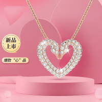 施华洛世奇(SWAROVSKI)[新品]无限爱心项链 镀玫瑰金色 送女友礼物 送恋人5628657