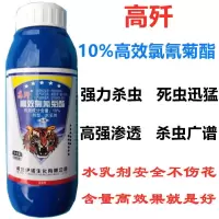 沃德伊诺 高效氯氰菊酯 10%功夫菊酯 低毒农药 防治棉花大田棉铃虫害农用杀虫剂1000克*12瓶