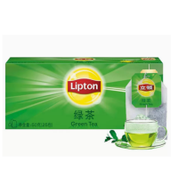 立顿绿茶 清香绿茶25包/50g盒装 5盒 1件
