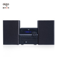 AIGO/爱国者 T80 家庭影院组合音响音箱 CD碟机 CD播放器 FM收音机 USB播放机 蓝牙音响 黑色