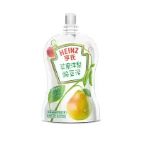 亨氏(Heinz)苹果洋梨豌豆泥78g 适用辅食添加初期以上 亨氏超金婴儿果泥无添加宝宝辅食果泥吸吸袋宝宝22年3月产