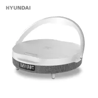 现代HYUNDAI 多功能无线充台灯时计闹钟音箱 YH-C009 Plus