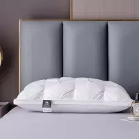 洁丽雅五星级酒店羽绒枕头白鹅枕芯单人护颈椎助睡眠不塌陷一对家用