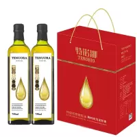 特诺娜(Tenuora Olive) 特级初榨橄榄油750ML*2礼盒(白金标)