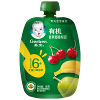 雀巢礼品-嘉宝有机香蕉樱桃梨泥-盒装(1盒7袋)