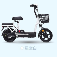 爱玛(AIMA)电动车新国标时尚便捷超长续航成人男女双人电动自行车电池超长质保MVP战神 小坦克 勇气灰 48V12A