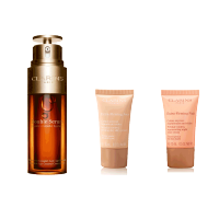 CLARINS娇韵诗三件套(双萃50ml+弹簧日霜15ml+晚霜15ml)