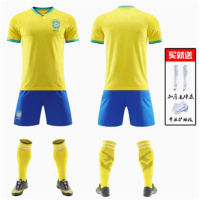全益人2022世界杯球衣足球服套装巴西主场 黄 单位:套