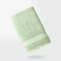 洁玉(Jeyu) A类禁荧光纯棉抑菌浴巾 450g 70*140cm 绿色