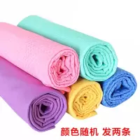 谋福 6251 OPP袋装合成鹿皮巾 洗车擦车毛巾 宠物干发巾鸡皮布麂皮 小号袋装(2条装)