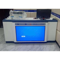 勇夺 智能询问桌 带显示屏询问桌 1.8米含显示器