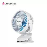 志高(CHIGO)迷你台夹小风扇usb电风扇台式桌面办公室学生宿舍床头轻音电风扇F7-1(H)