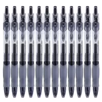 晨光(M&G)GP1163 按动中性笔 水性笔0.5mm 签字笔办公签字笔 黑色 12支装 (SL)单位:盒