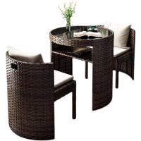 阳台小桌椅茶桌椅组合户外庭院网红休闲室外藤编椅子藤椅三件套