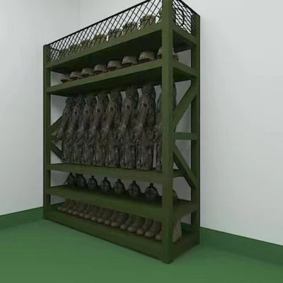 尔迈 货架仓储货架仓库家用置物架超市展示架钢制储物架组合铁架子 军绿色 五层 2400*800*2700mm