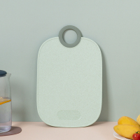 拾画 氧气水果板砧板 小麦抗菌菜板儿童辅食板(36*26*0.8cm)家用塑料双面切菜板案板SH-6791