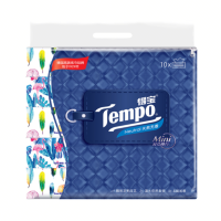 得宝4层抽取式面巾纸(Mini )80抽*10包