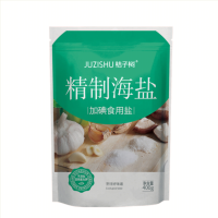 桔子树精制海盐加碘食用盐 400g