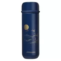 乐扣乐扣 鹤舞一品高升陶瓷杯400ml-莫奈蓝- YSH160003