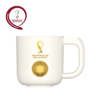个杯堂 FIFA 2022年卡塔尔世界杯授权商品 金球徽章陶瓷咖啡杯马克杯