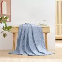 水星(MERCURY) 水星家纺 DH悠然卉语全棉夏被180*220cm