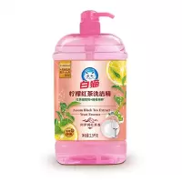 白猫去油洗洁精2kg柠檬红茶洗洁精