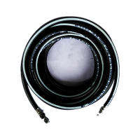 英颢 四胶四线高压风炮管 黑色10*16mm带快接风炮管5米